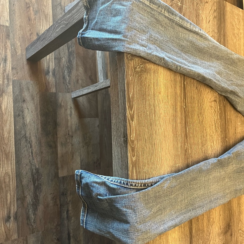 Request distressed decorated blue jeans pants - Picture 10 of 10